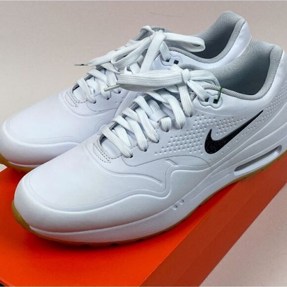 Nike Air Max 1 G Rare Golf white Gum black swoosh women size 9 - Picture 4 of 15